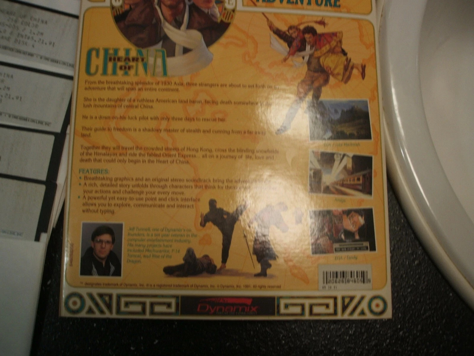 Heart Of China PC Adventure Game Dynamix MS-DOS Tandy IBM Big Box