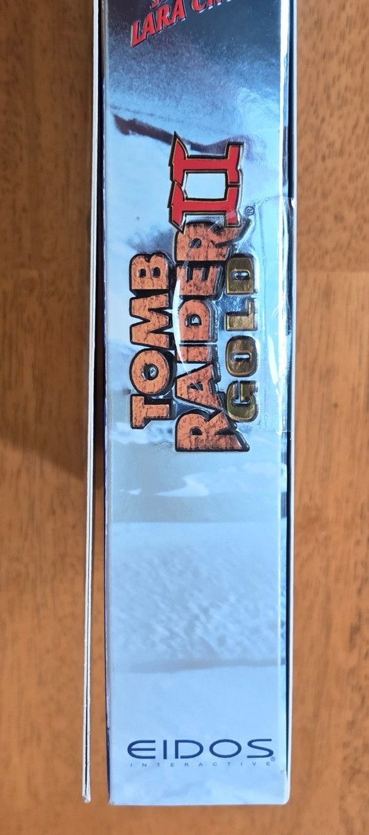 New Sealed Tomb Raider II Gold Lara Croft EIDOS Trapezoid PC Big Box Game CIB