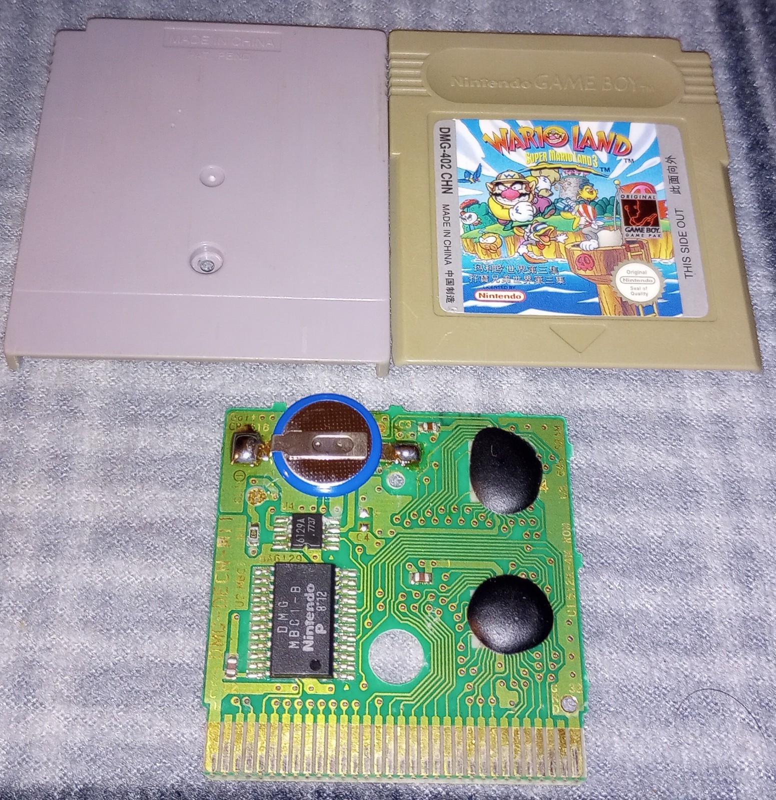 Nintendo Wario Land Super Mario Land DMG-402 CHN Hong Kong Lot 3 China Game Boy