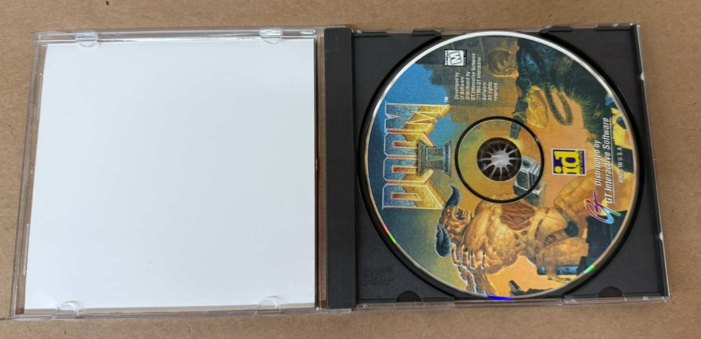 Doom II (PC, 1994) CD-ROM Windows 95 Vintage Computer Game