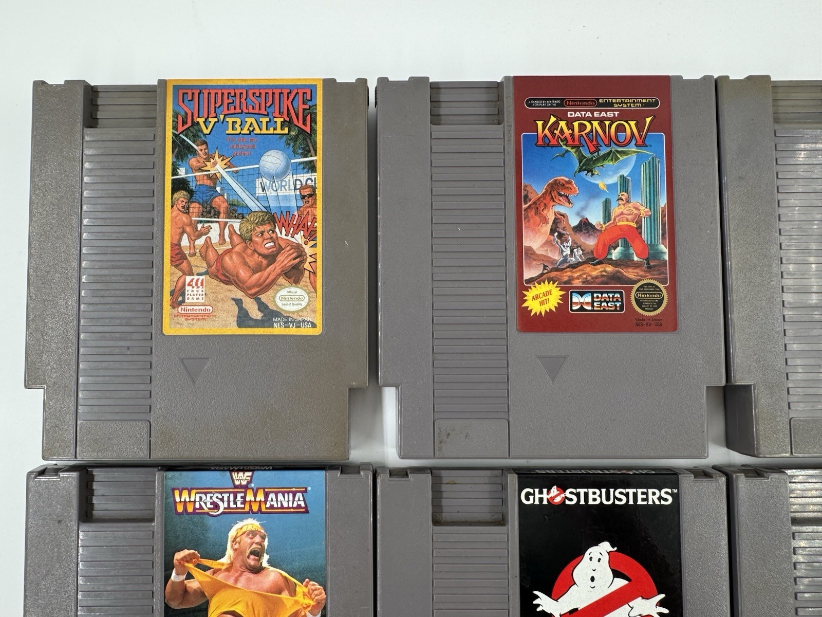Lot of 10 NES Games | Ghostbusters Dr Mario TMNT WrestleMania | Nintendo