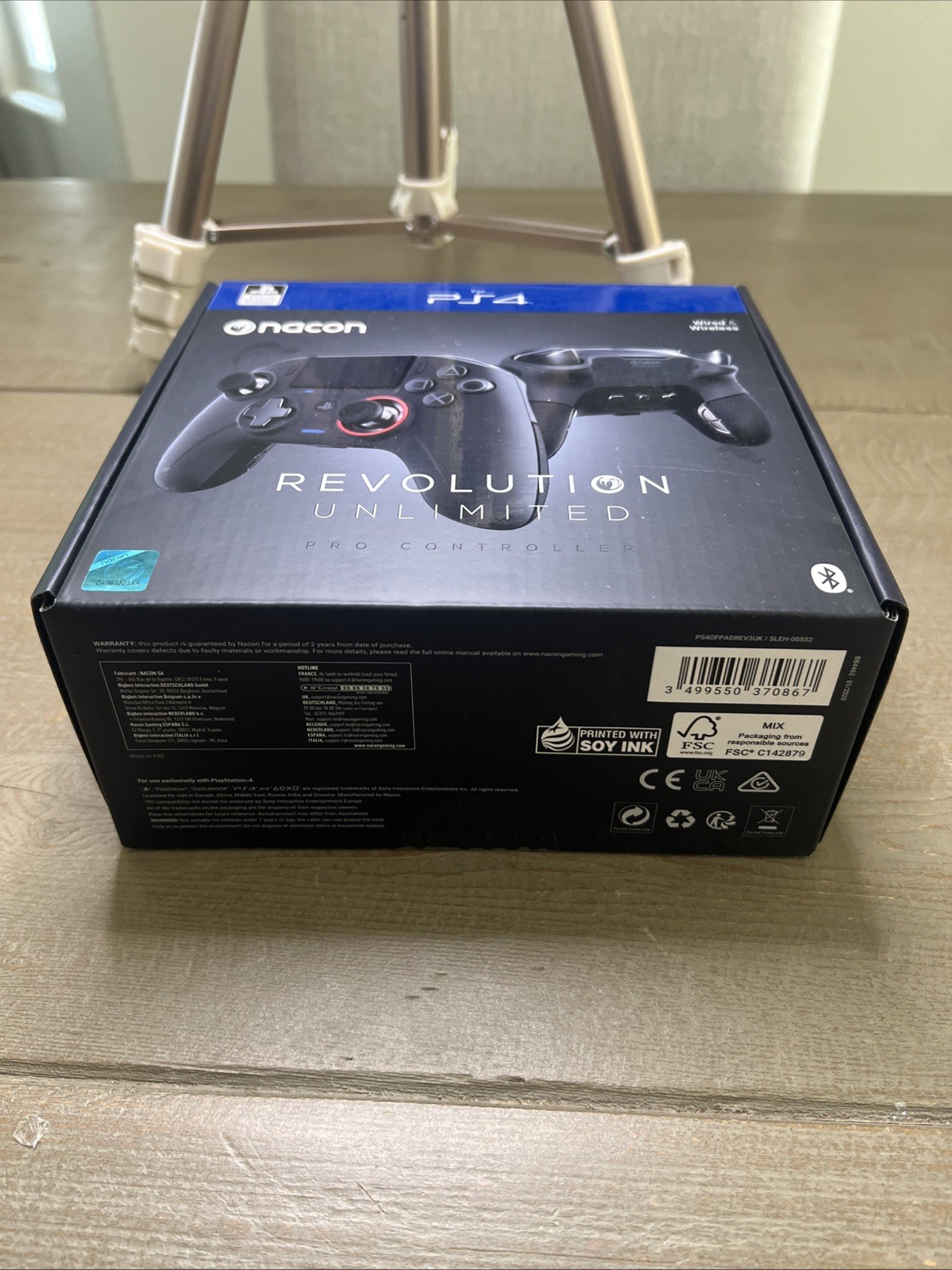 Nacon Revolution Unlimited Pro Controller Wireless/Wired Playstation 4/PC Black