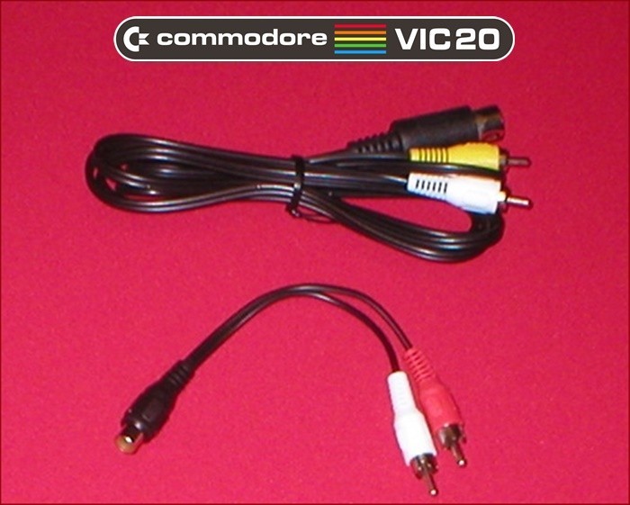 6Ft AV Cable W/ Y Splitter Stereo Adapter for the Commodore VIC-20 Computer NEW