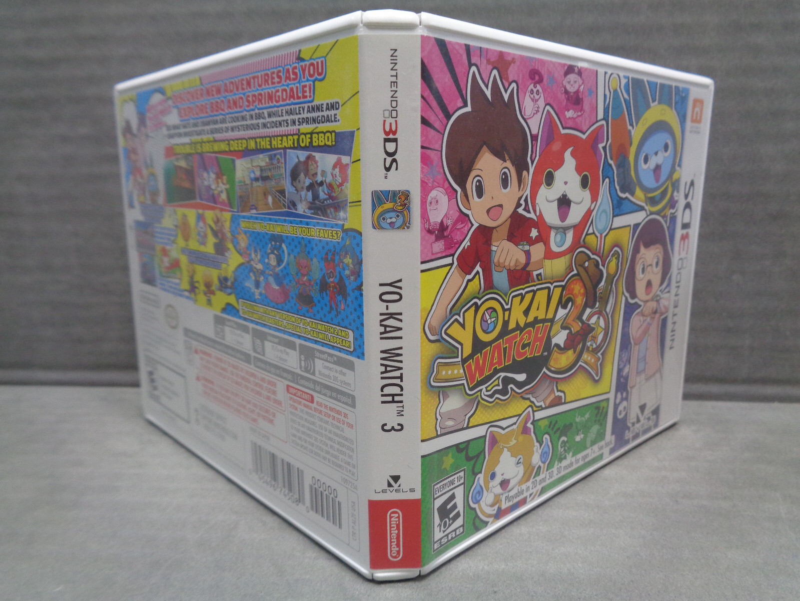 Yo Kai Watch 3 Authentic Replacement Case – No Game (3DS, 2019) New! Ship in Box