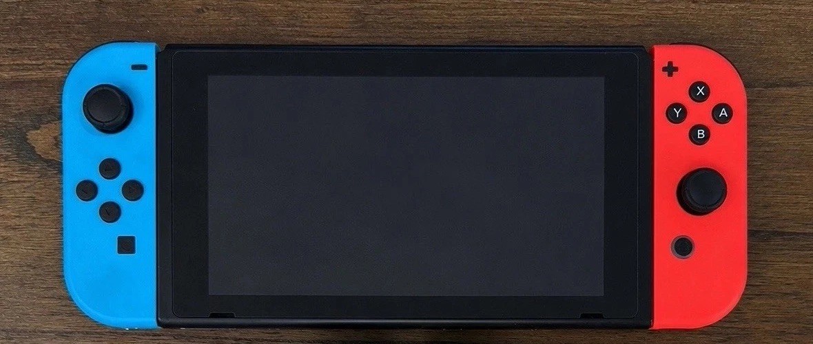 Nintendo Switch Console, Charging Cable, Docking Station, JoyCon Attachment