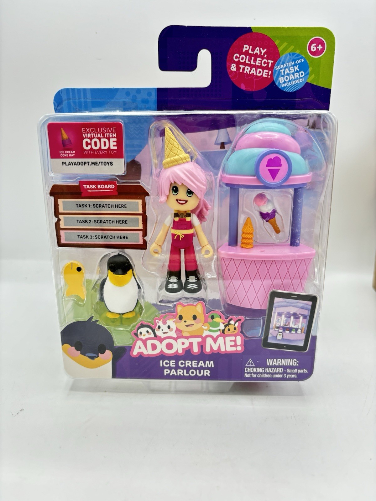2023 Debut JAZWARES ADOPT ME! Ice Cream Parlour Figure Set NIB!