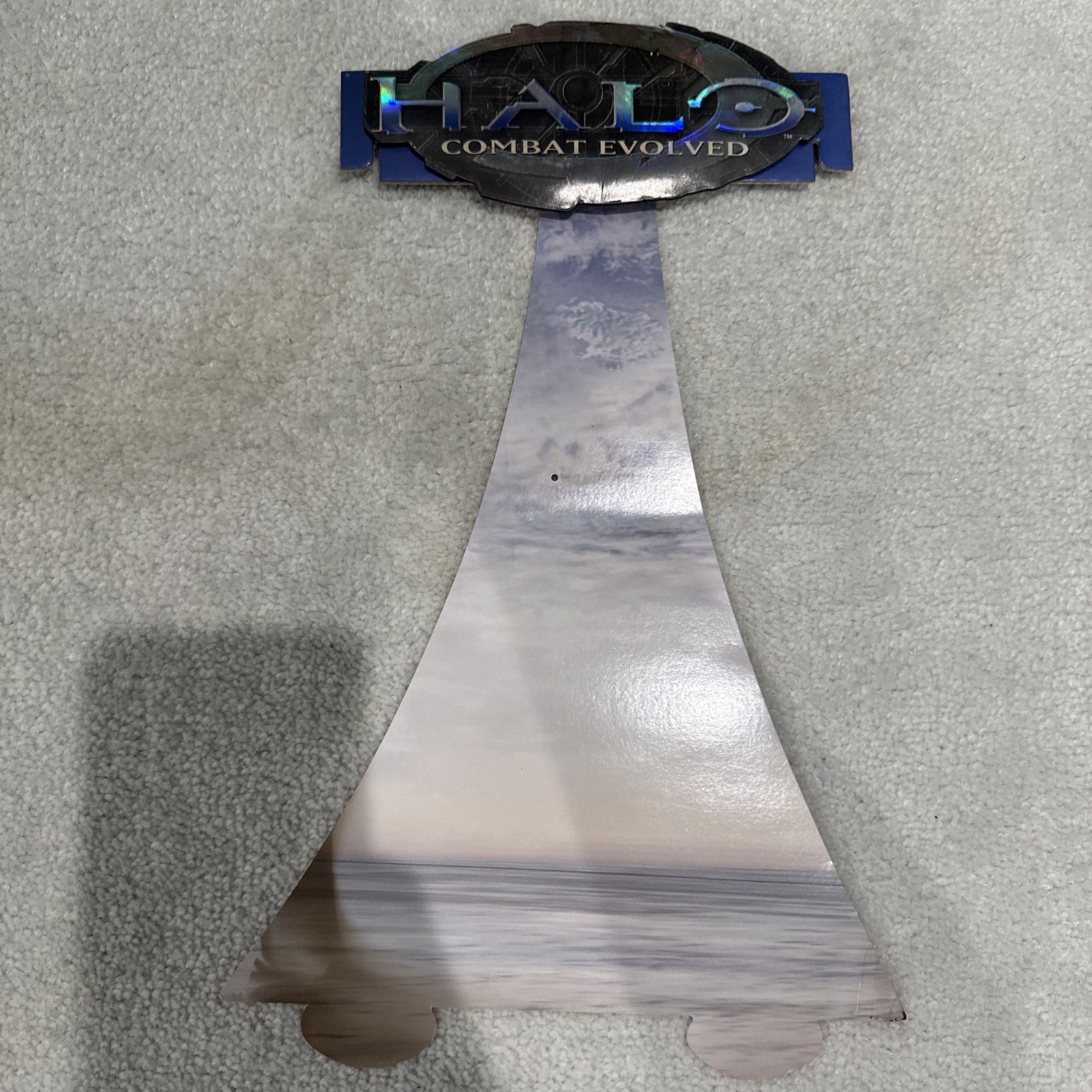 Halo Combat Evolved GameStop Retail Store Standee- Unfolded But Smoke Damage