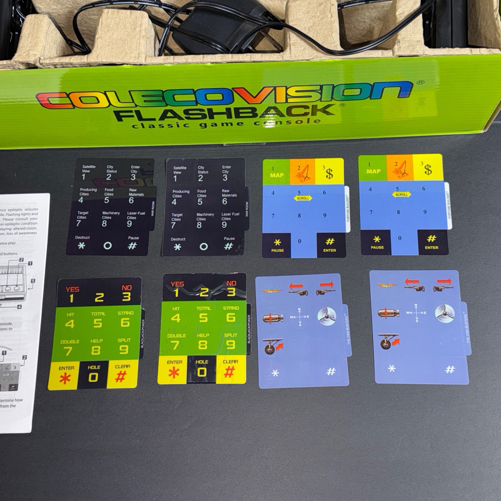 AtGames ColecoVision 32MB Black Game Console Open Box 60 Games Flashback Limited