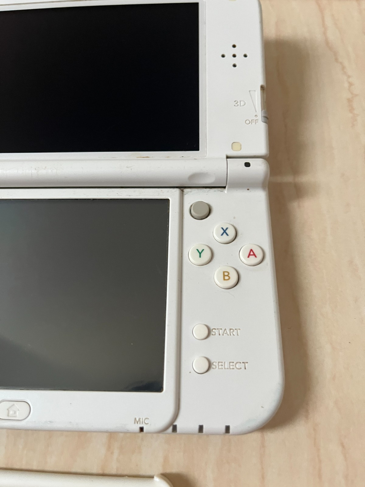 TOP IPS Nintendo new 3DS LL XL Pearl White Console Japanese Excellent T024