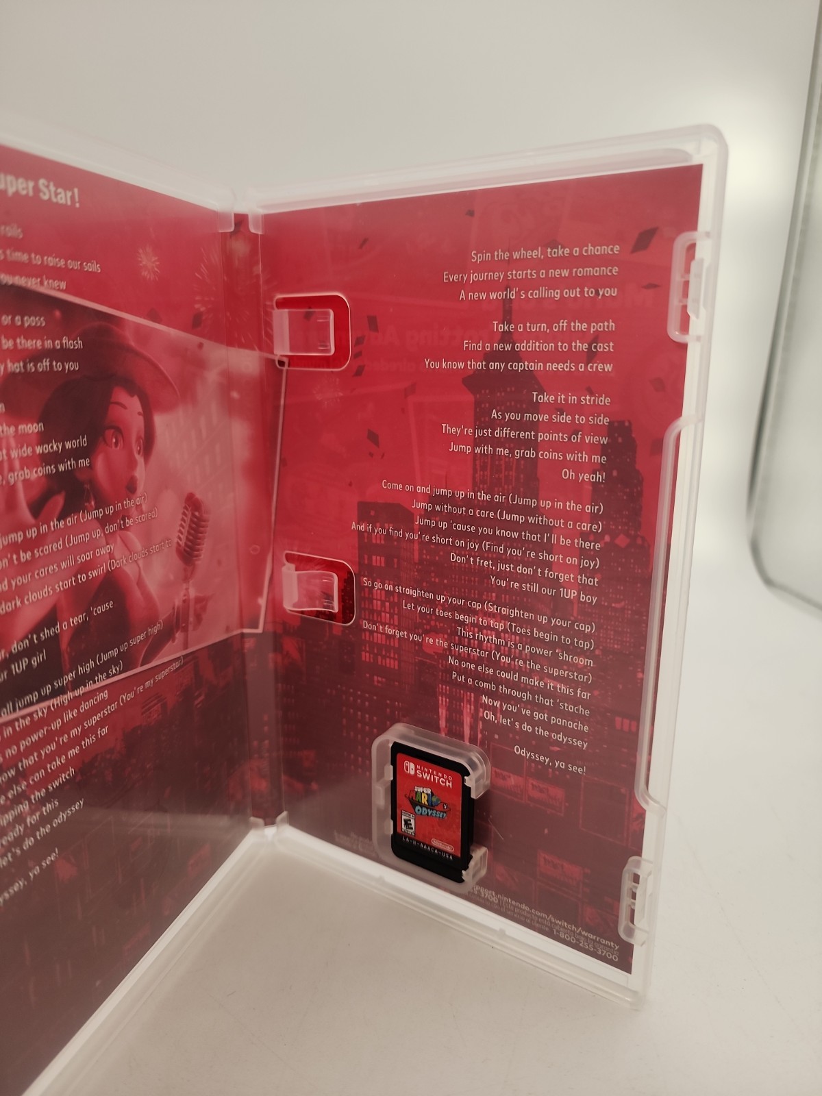 Nintendo Switch Super Mario Odyssey Video Game Cartridge – Case – Used. Nice