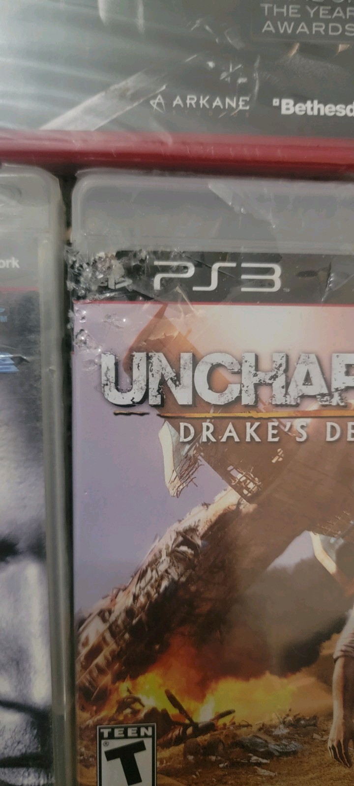 LOT OF 5 NEW SEALED PS3 games Uncharted Mindjack Final Fantasy Dishonored