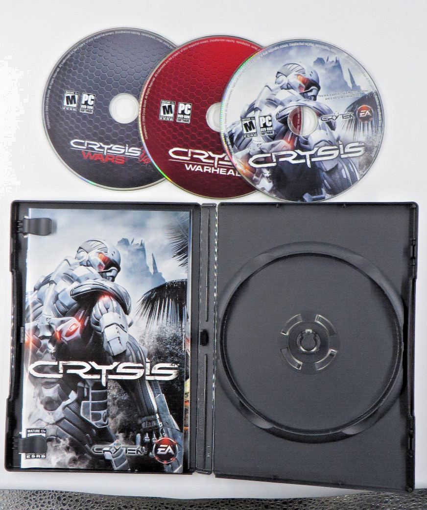 Crysis: Maximum Edition (PC, 2009) Wars-Warhead-Includes Booklets & All 3 Discs