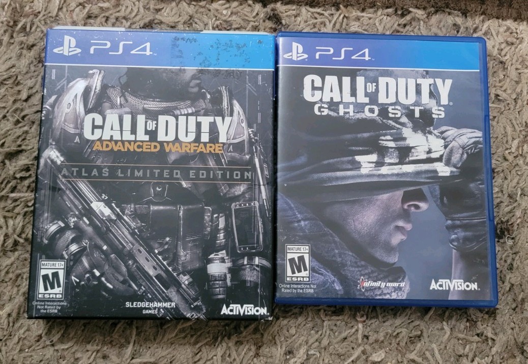 Call Of Duty Advanced Warfare And Call of duty Ghosts both complete Nice