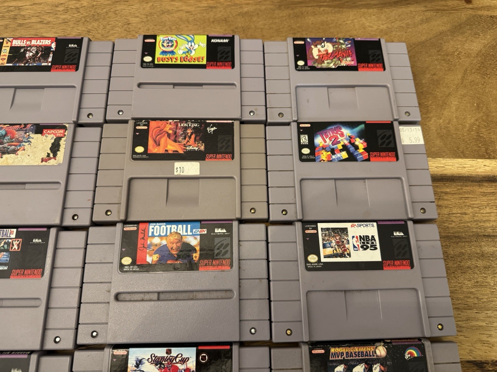 Super Nintendo SNES 28x Different Video Game Lot-Mortal Kombat-Donkey Kong-Clue