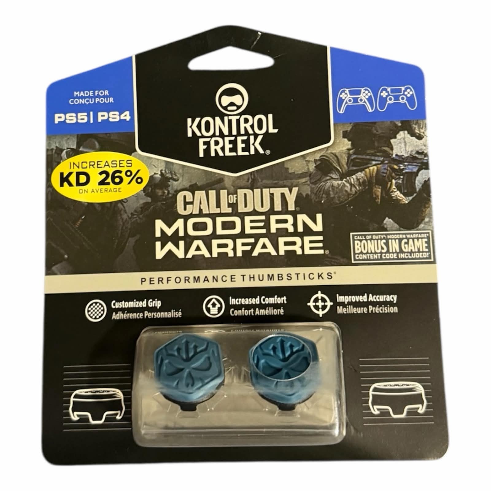 KontrolFreek FPS Thumbsticks for PS4/PS5 – Modern Warfare – Ships Fast