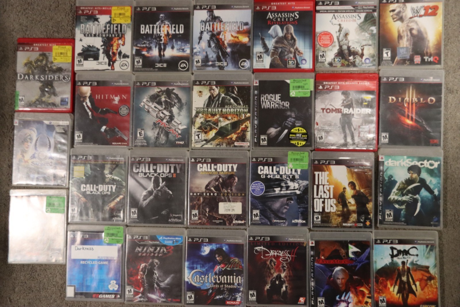 30 Popular Title PS3 Games