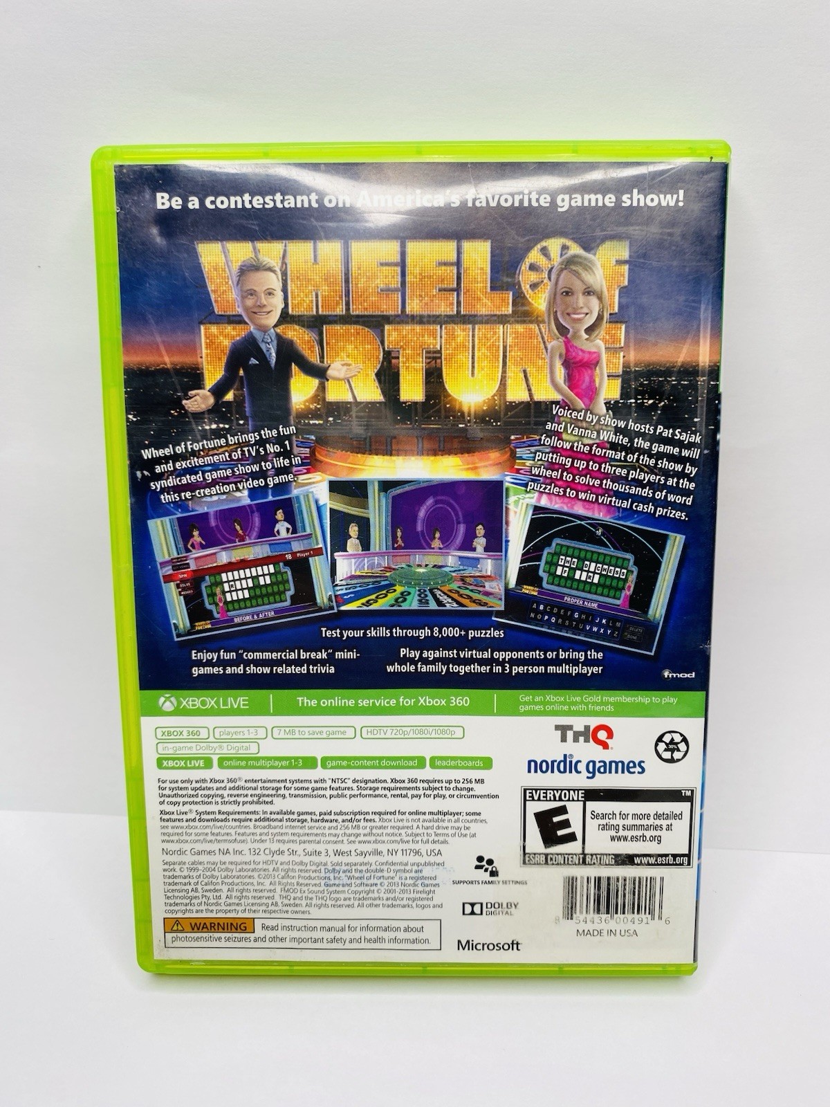 Wheel of Fortune – Xbox 360 Test Your Skills 8.000 and Puzzles