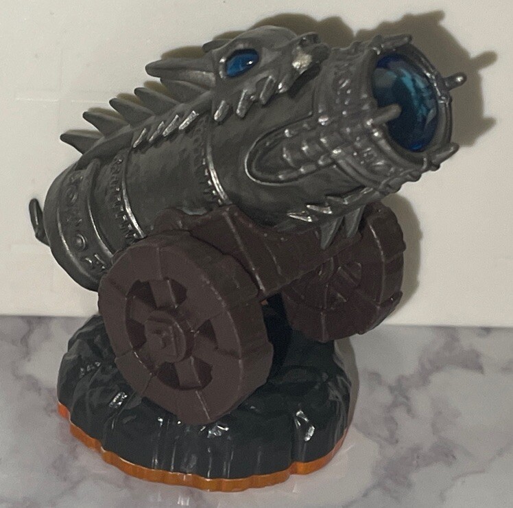 Skylander Lot 4 Dragon Fire Cannon,Trigger Happy,Drill Sergeant & Undead Axe