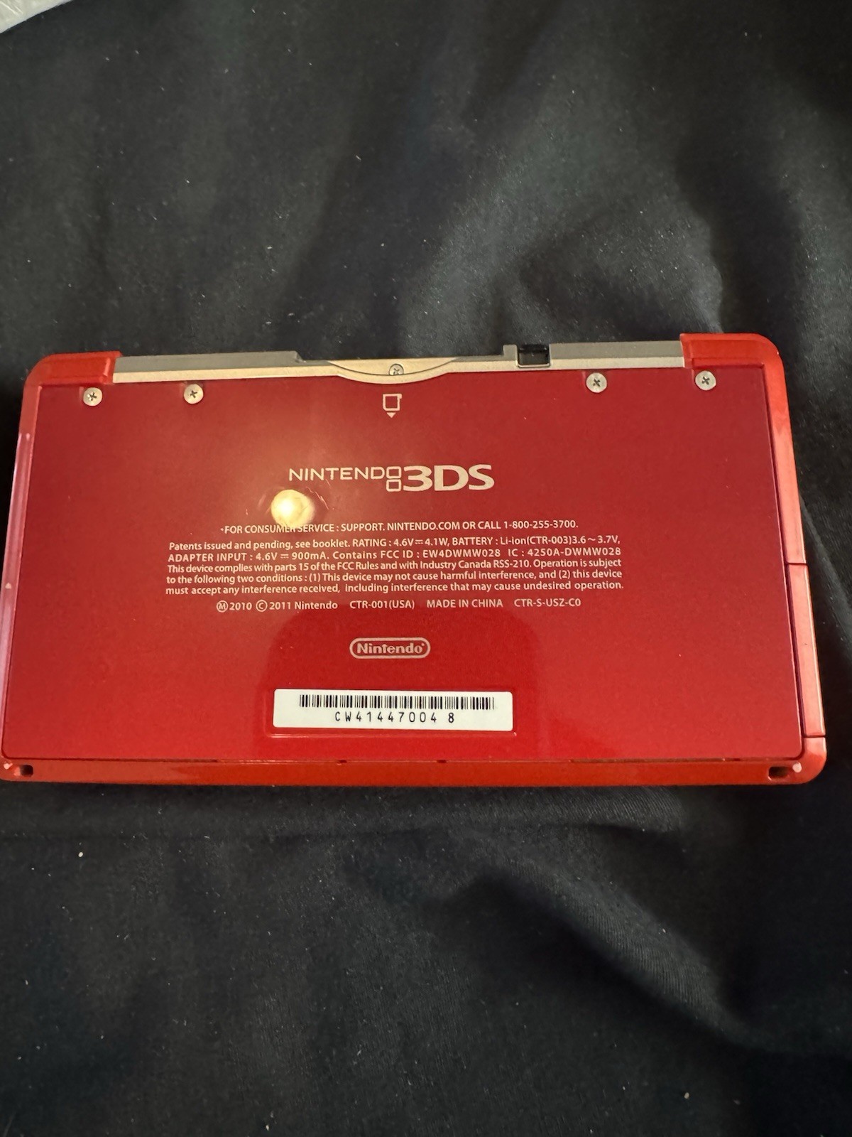 Nintendo 3DS Handheld System – Flame Red *Original Box & Manuals Included*