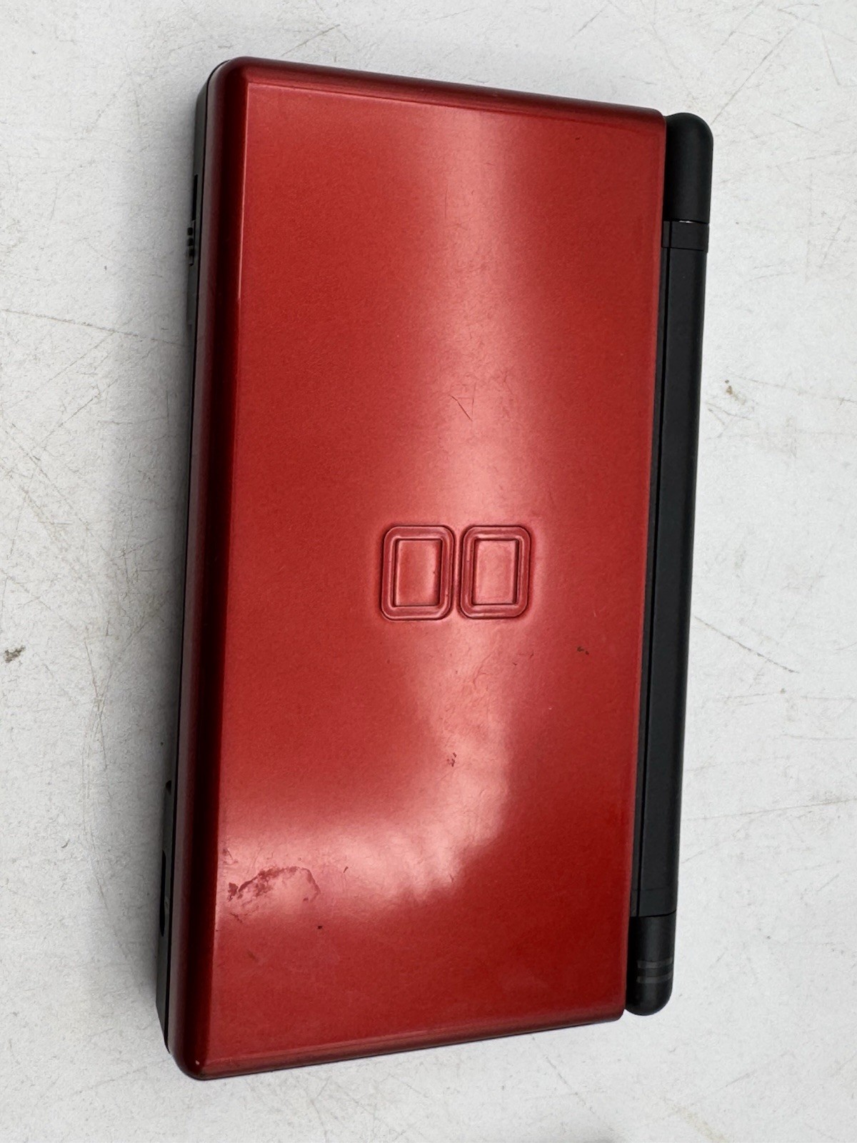 Nintendo DS Lite Crimson Black USG-001 Handheld Console Tested OEM Stylus