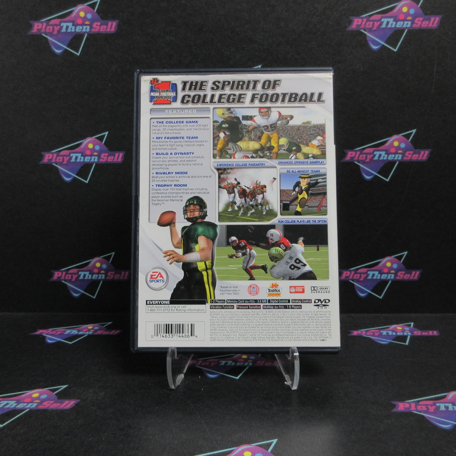 NCAA Football 2003 PS2 PlayStation 2 + Reg Card Complete – 1 Year Warranty VG