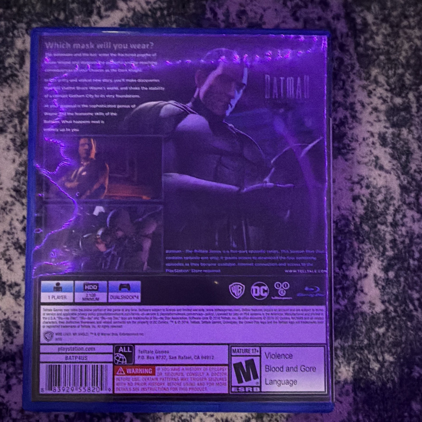 Warner Bros Batman: The Telltale Series Season Pass Disc PS4 NTSC M 2016