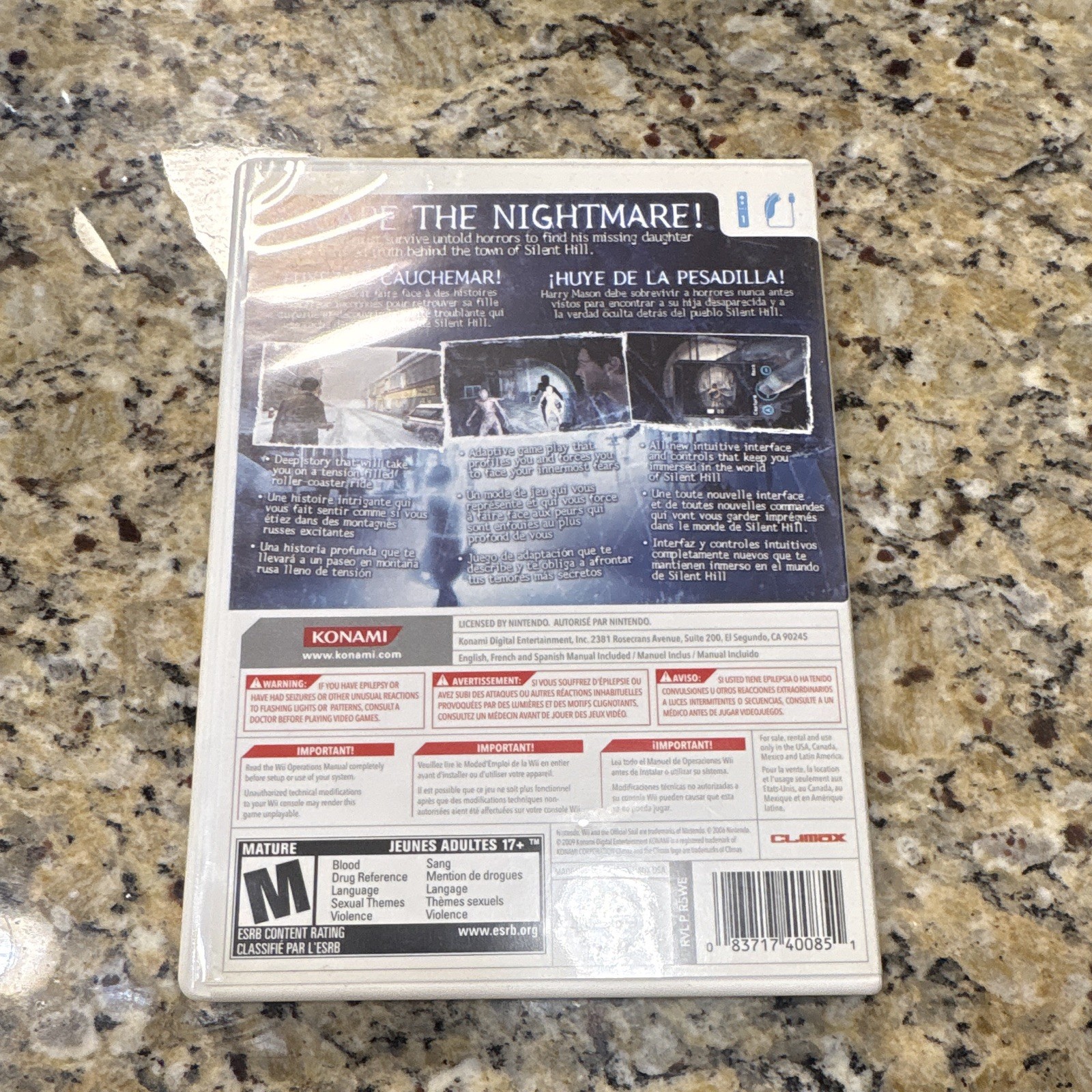Silent Hill: Shattered Memories (Nintendo Wii) – M Mature – Series