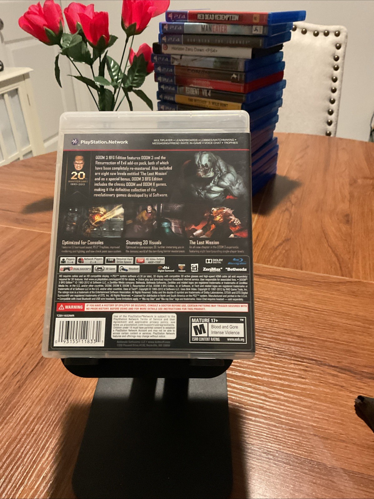 Doom 3 BFG Edition Sony PlayStation 3 Bethesda complete CIB PS3
