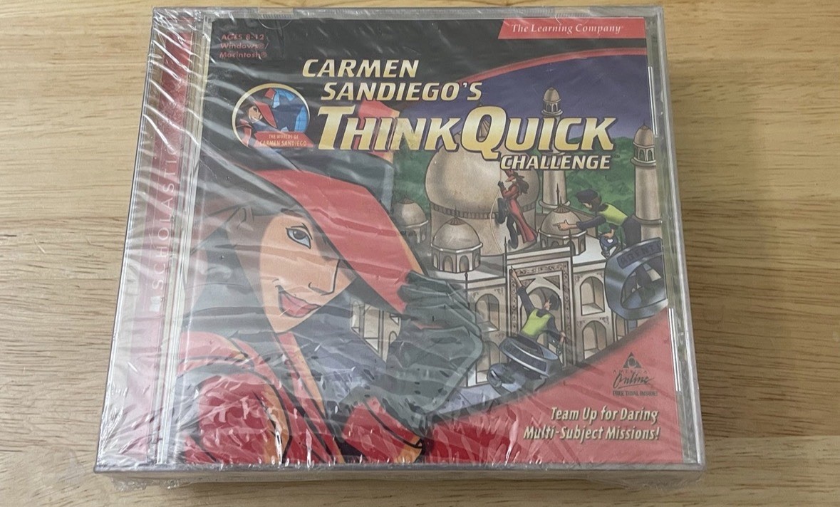 Carmen Sandiego Mega Pack Math Word Detective Think Quick Great Chase PC Lot New