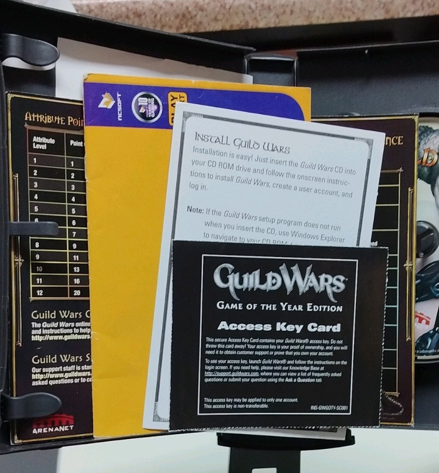 NCsoft Guild Wars Game of the Year Edition PC Manual Included Seven Weapons
