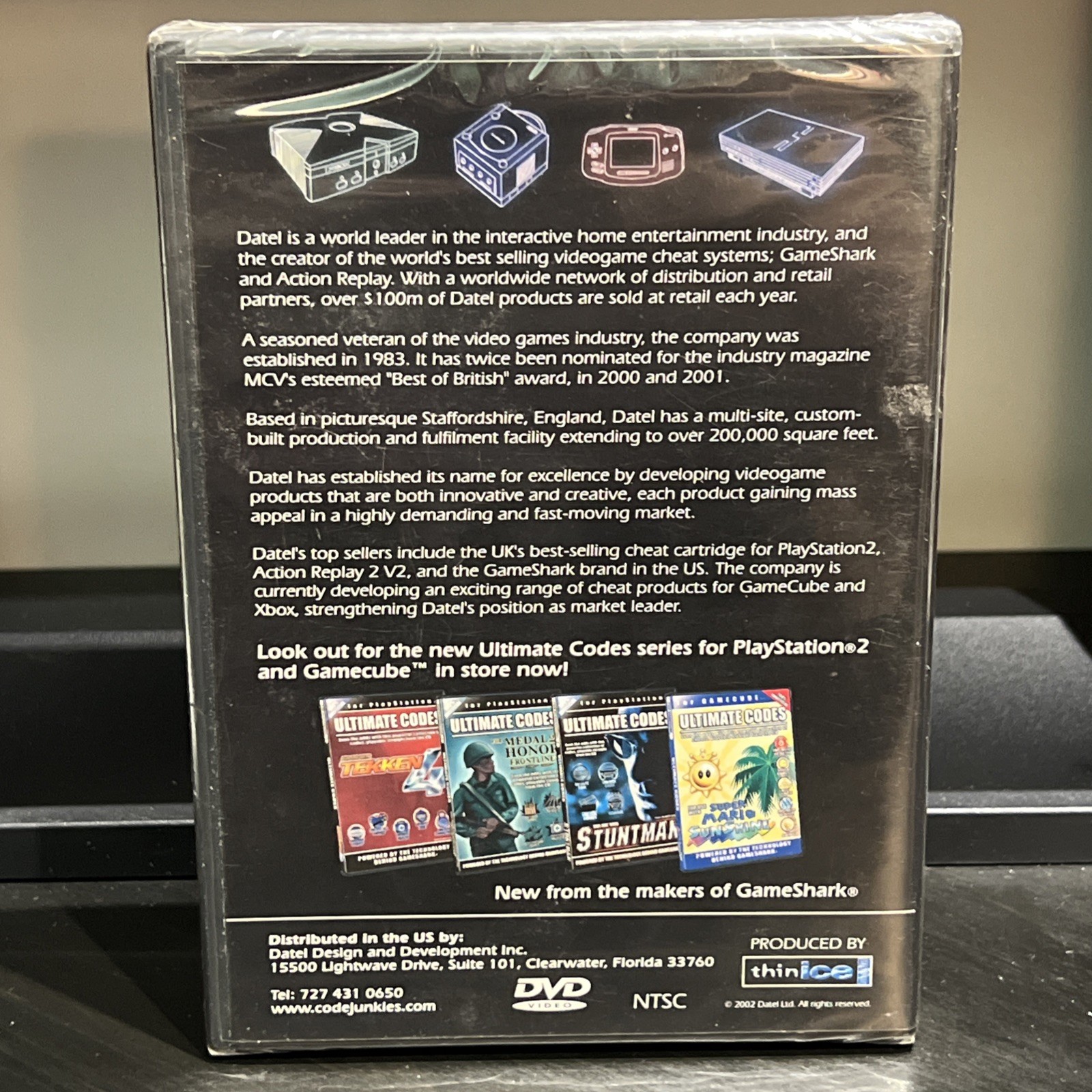 Datel Advanced Gaming Technology + Ultimate Codes Product Sampler for use on PS2