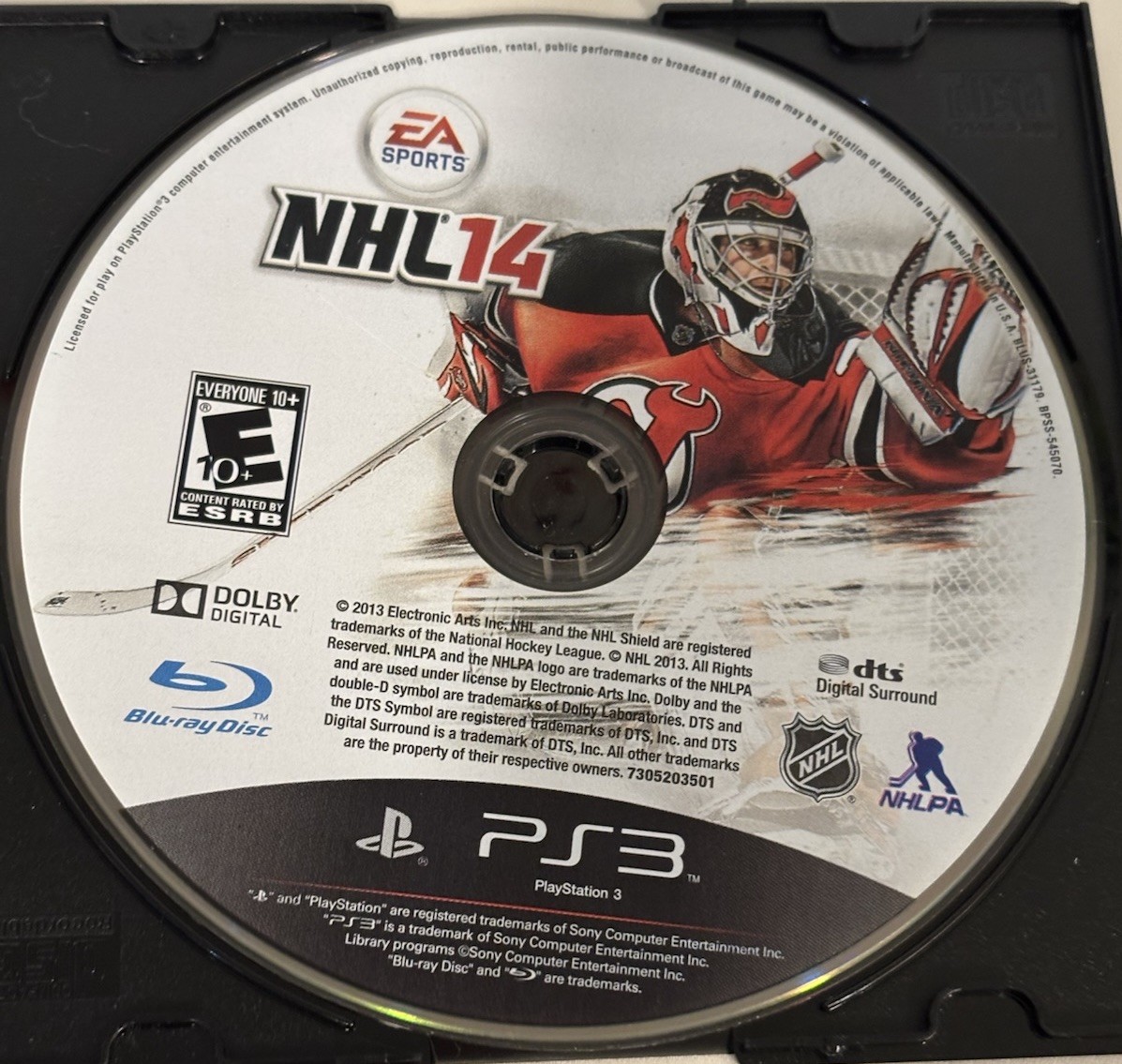 NHL 14 (Sony PlayStation 3, 2013) – Disc only