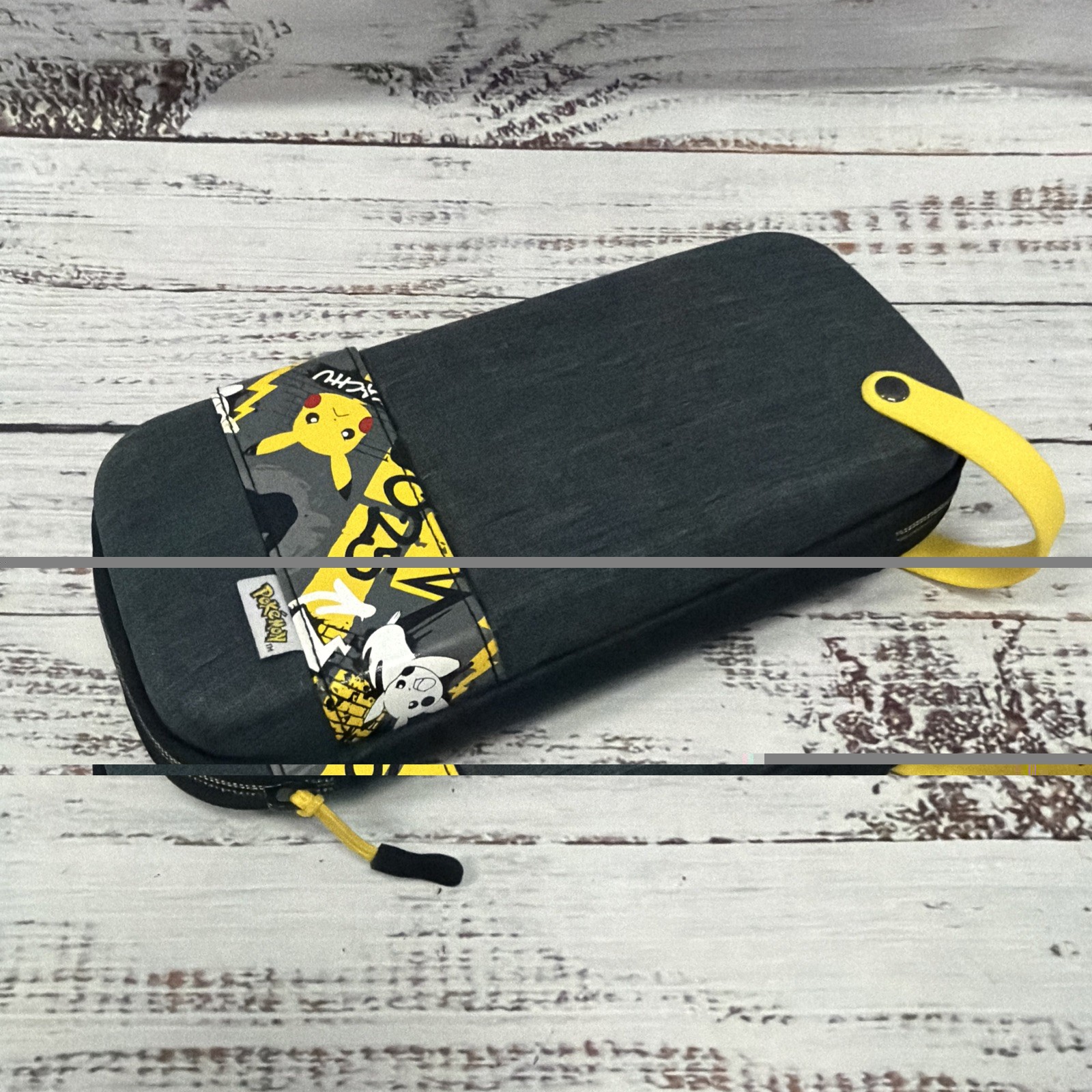 Nintendo Switch Pikachu Carrying Case • Hard Shell Travel Case • Black Yellow