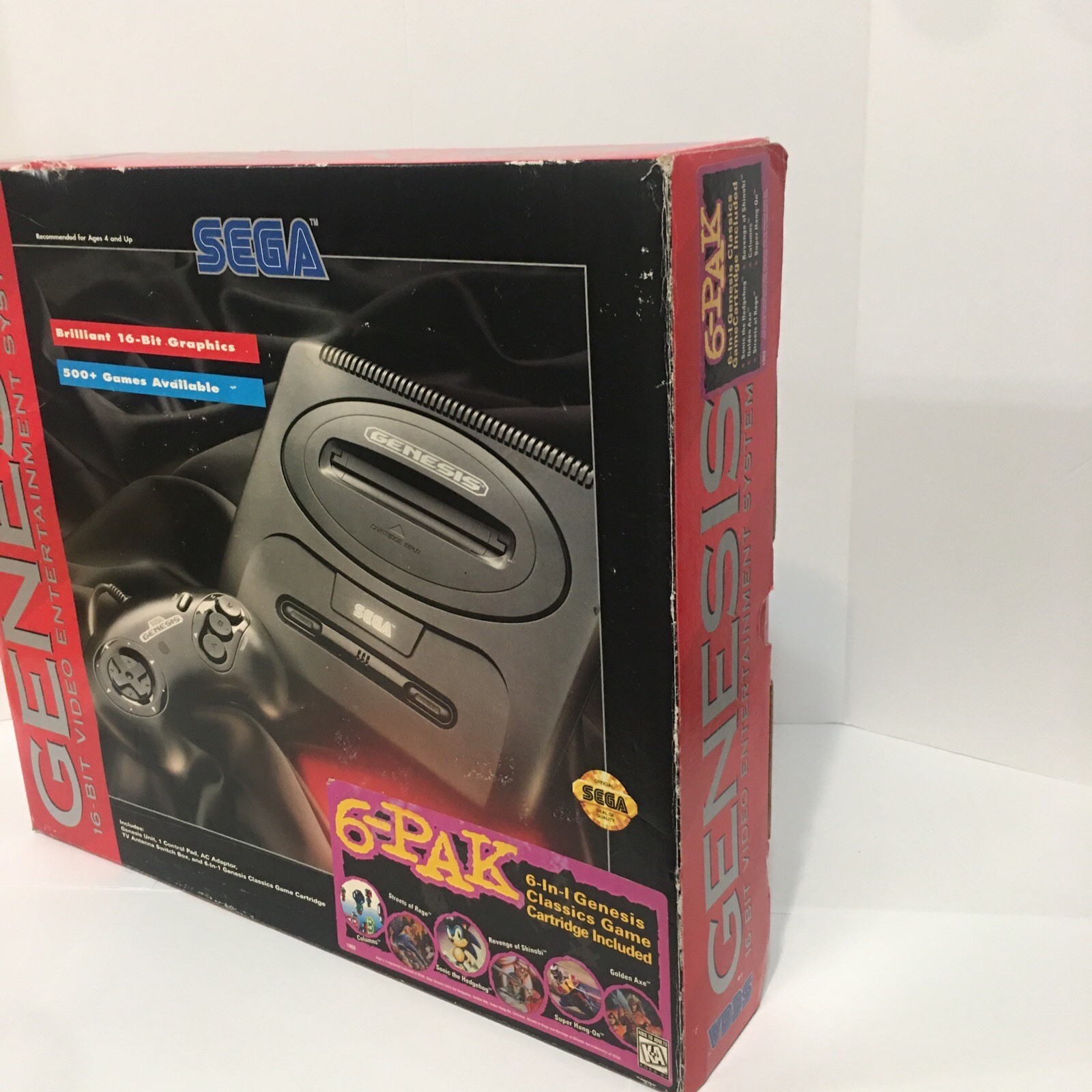 Sega Genesis Model 2 Console Complete in Box 6 Pak System CIB