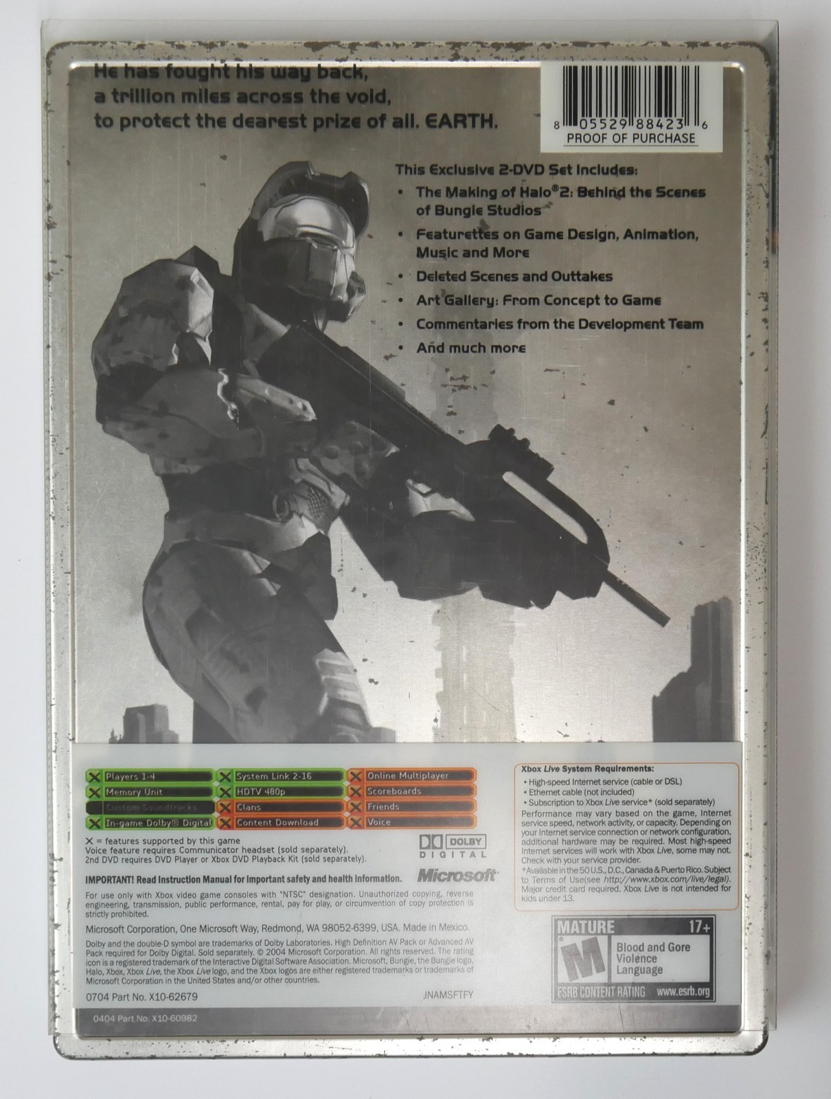 Halo 2: Limited Collector’s Edition Steelbook (OG Microsoft Xbox, 2004) COMPLETE