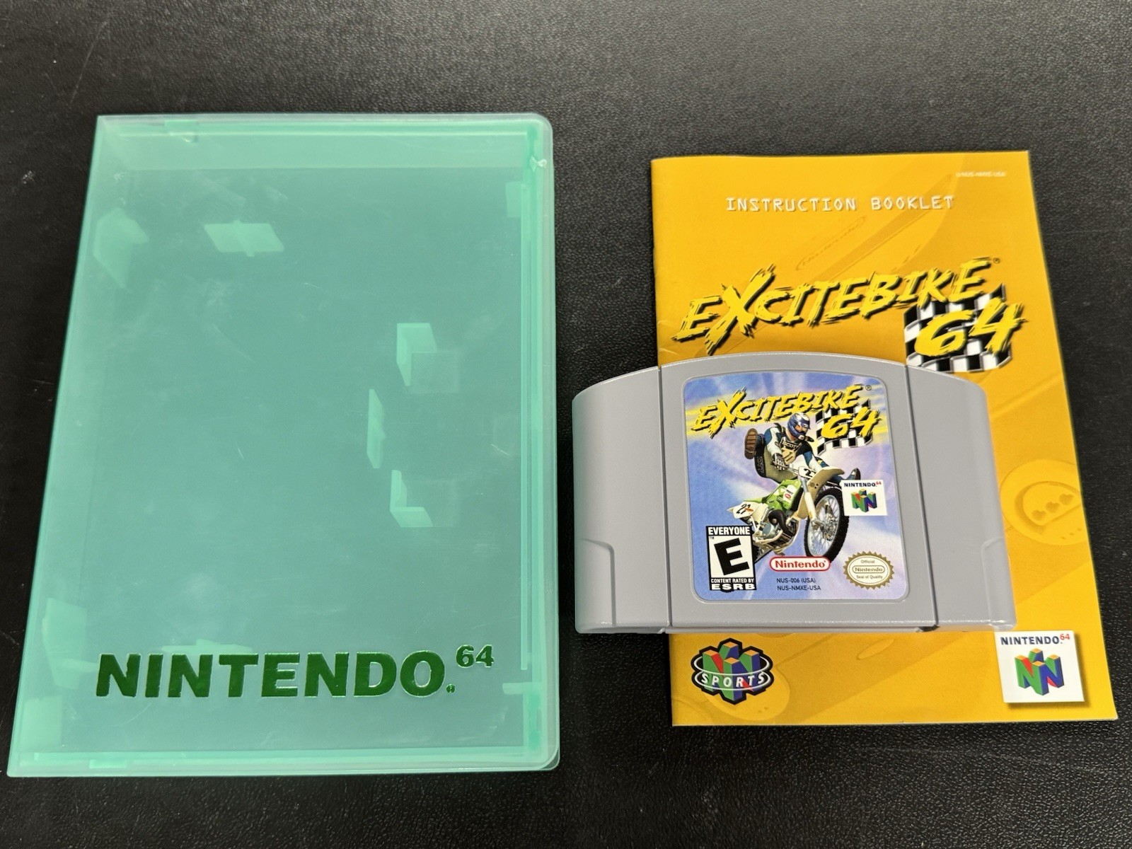 N64 Excitebike – Nintendo 64 – Authentic Game, Manual + Clamshell Case NM Label!