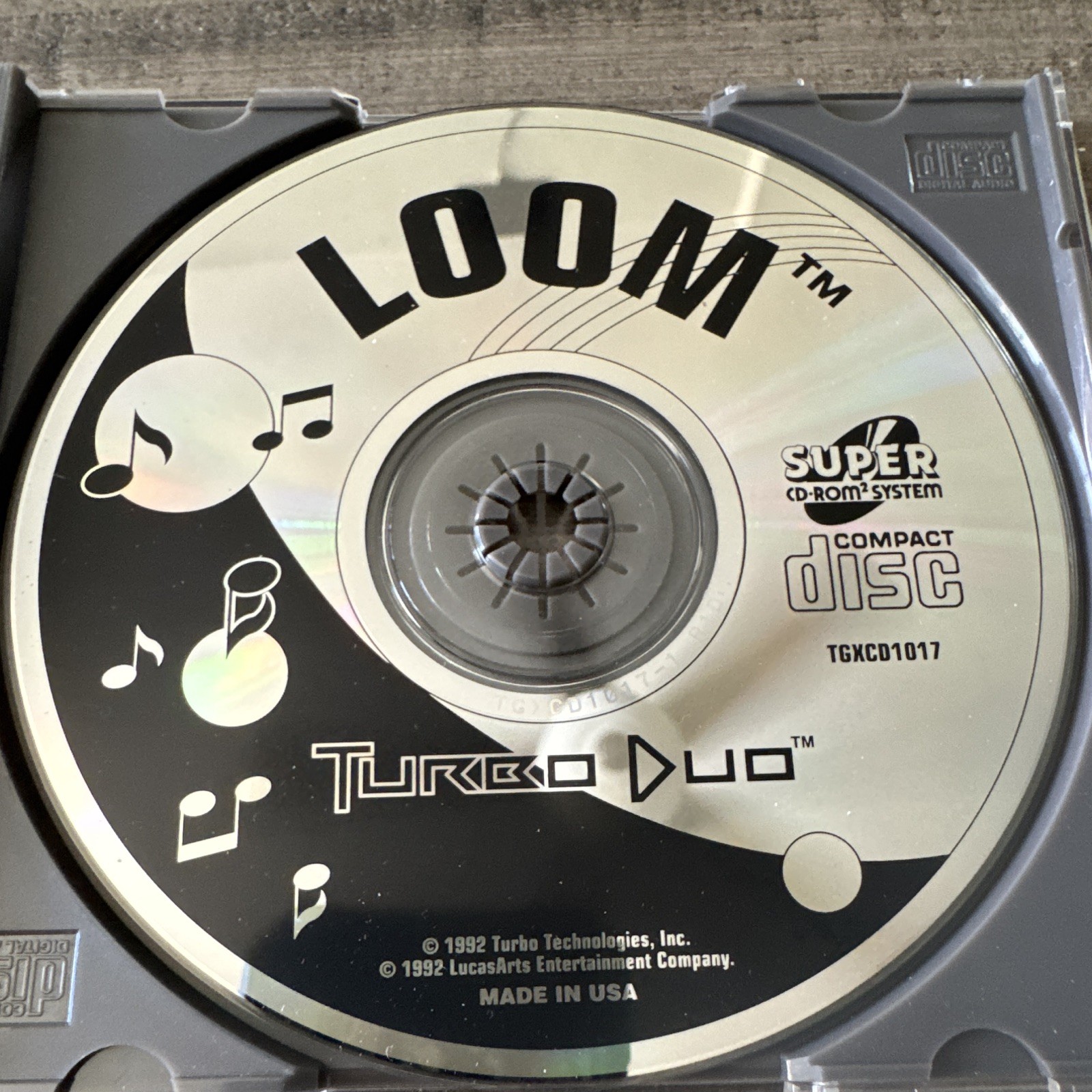LucasArts Loom (TurboGrafx-CD/TurboDuo, 1992) Fantasy Adventure CD-ROM²