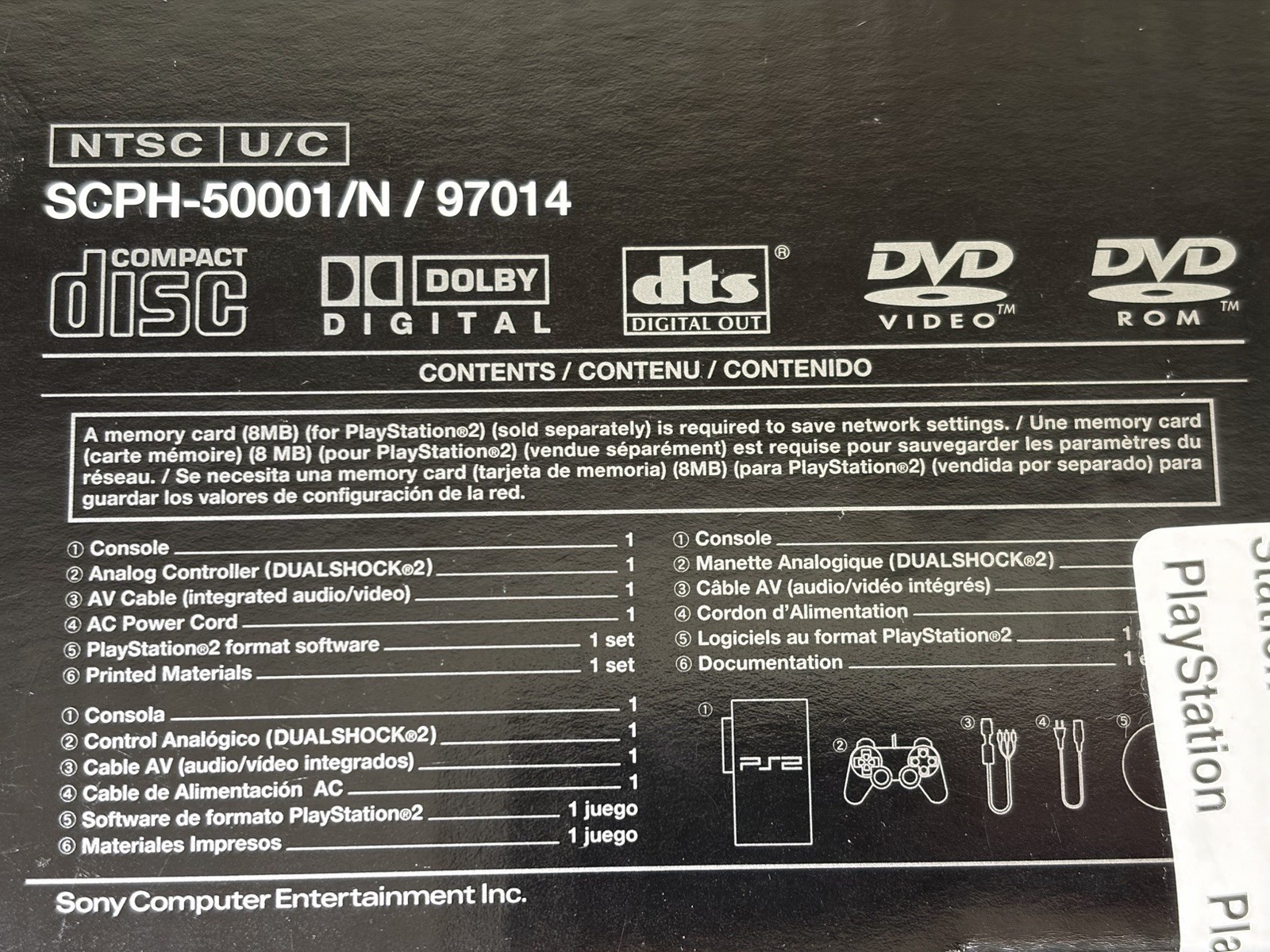 Brand New Sony PlayStation 2 PS2 System Online Pack Factory Sealed Excellent Box