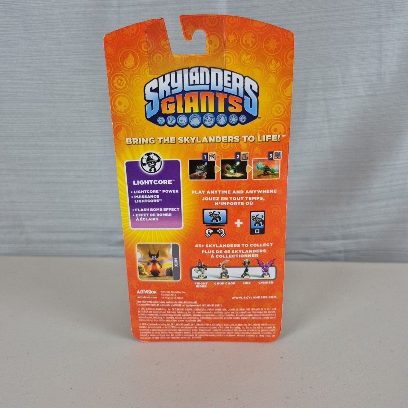 Skylanders Giants Activision Hex Lightcore Lights Up Toys to Life Game Figure