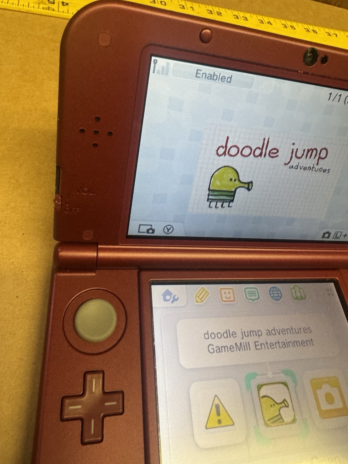 Nintendo “New” 3DS XL Metallic Red Handheld Console System RED-001