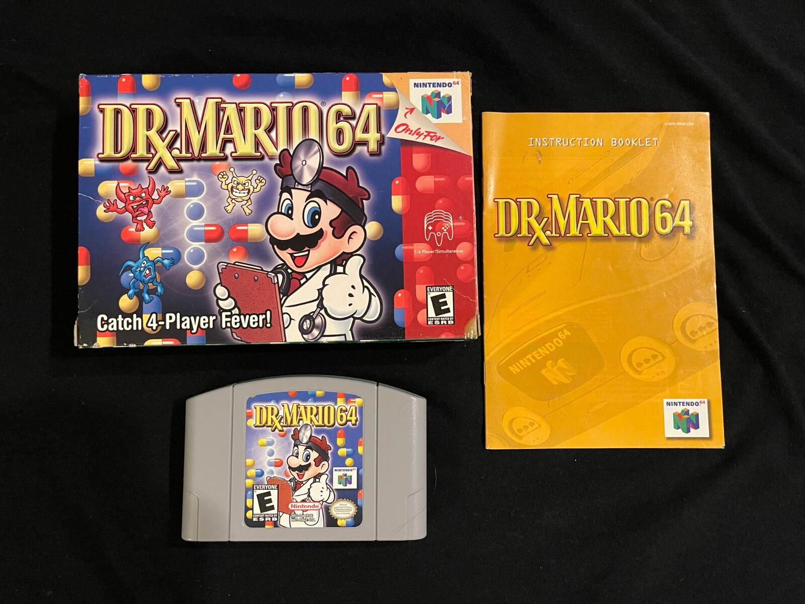 Dr. Mario 64 (Nintendo 64, 2001) Box Manual Complete CIB N64