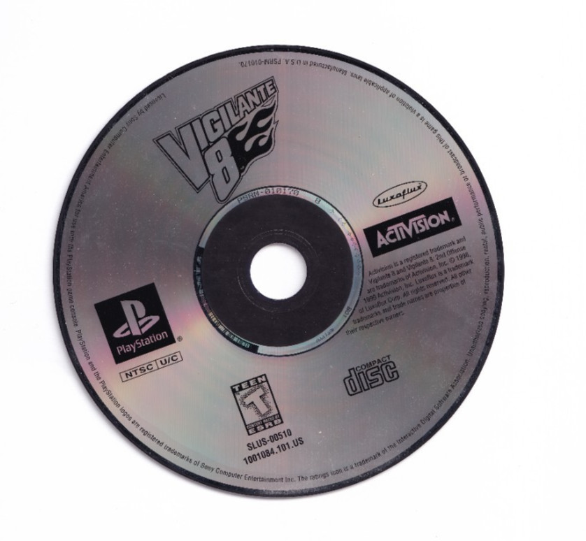 Vigilante 8 PlayStation 1 1998 EX Disc Only