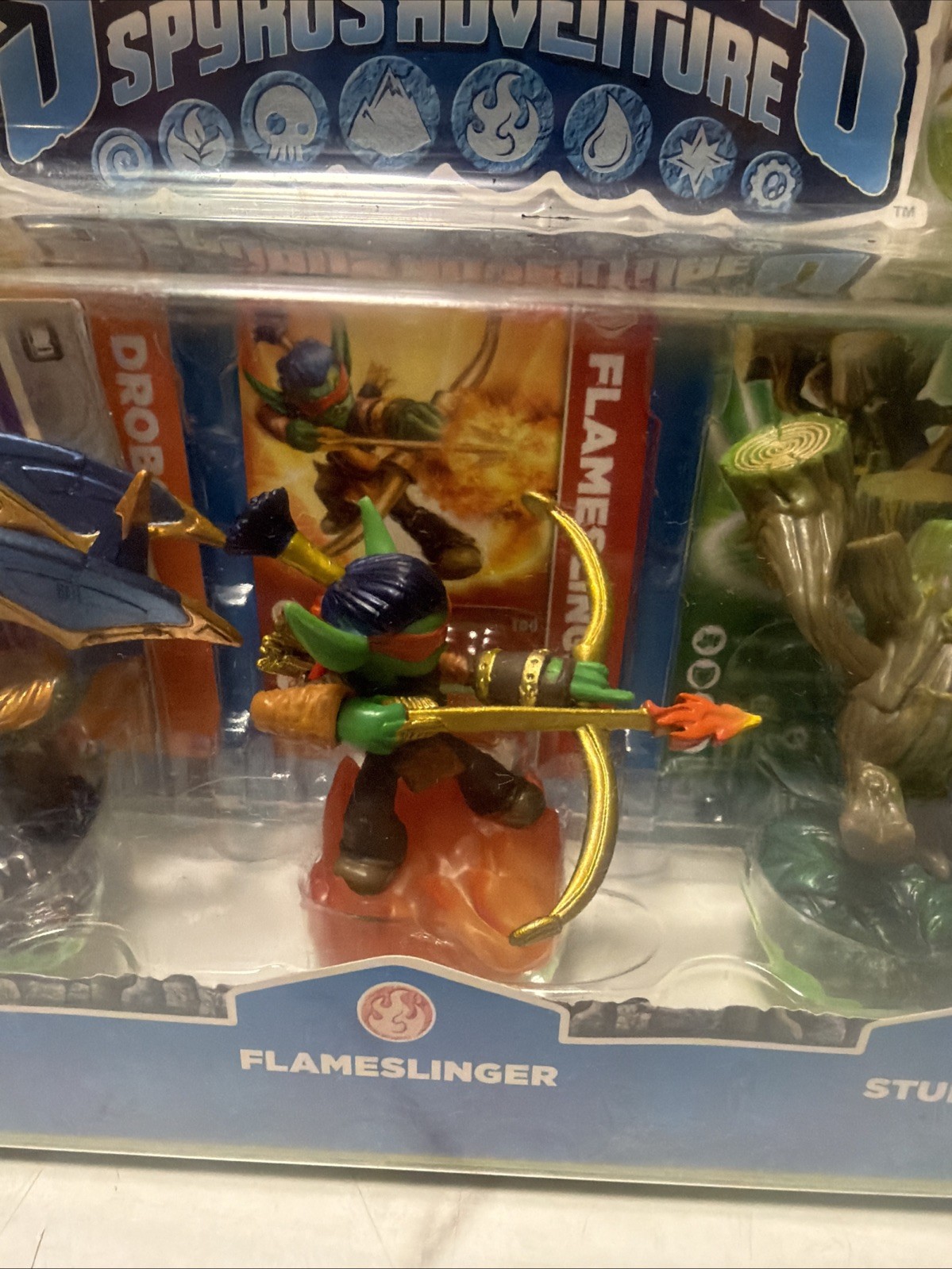 Skylanders Spyros Adventure 3 Pack (Drobot, Flameslinger, Stump Smash) READ