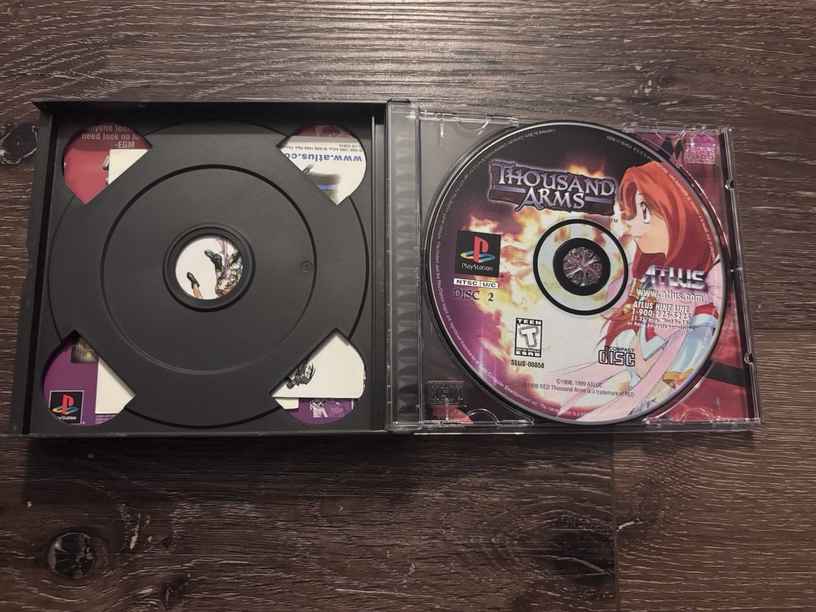 Black Label Thousand Arms PS1 CIB w/ Card and 3/4 Stickers