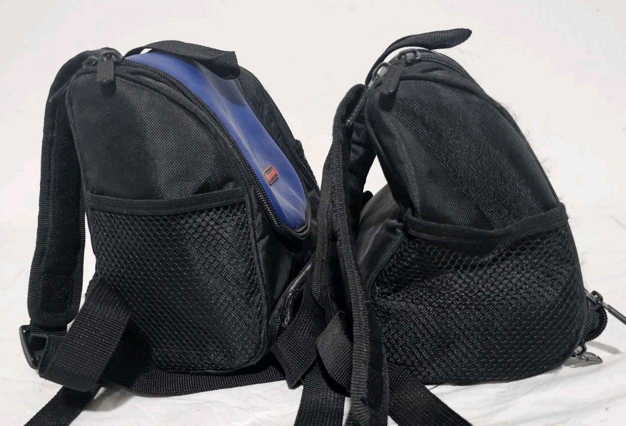 Vintage Official Nintendo Console Backpack Carrying Case Blue Black Travel Bag