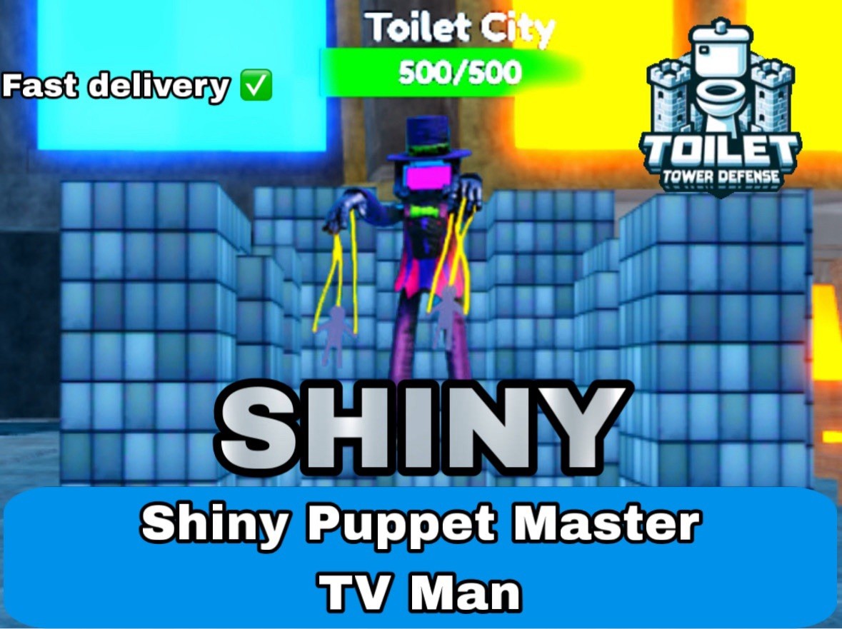 SHINY PUPPET MASTER TV MAN – TOILET TOWER DEFENSE – TTD UNIT
