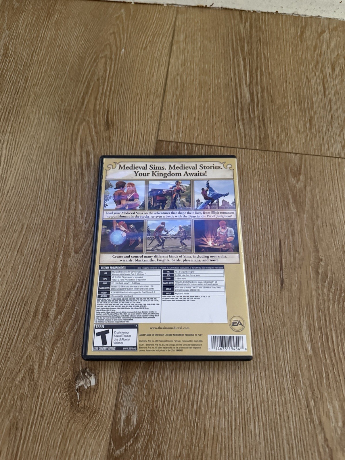 The Sims Medieval Limited Edition PC Mac Complete 2011 Manual EA Bonus Content