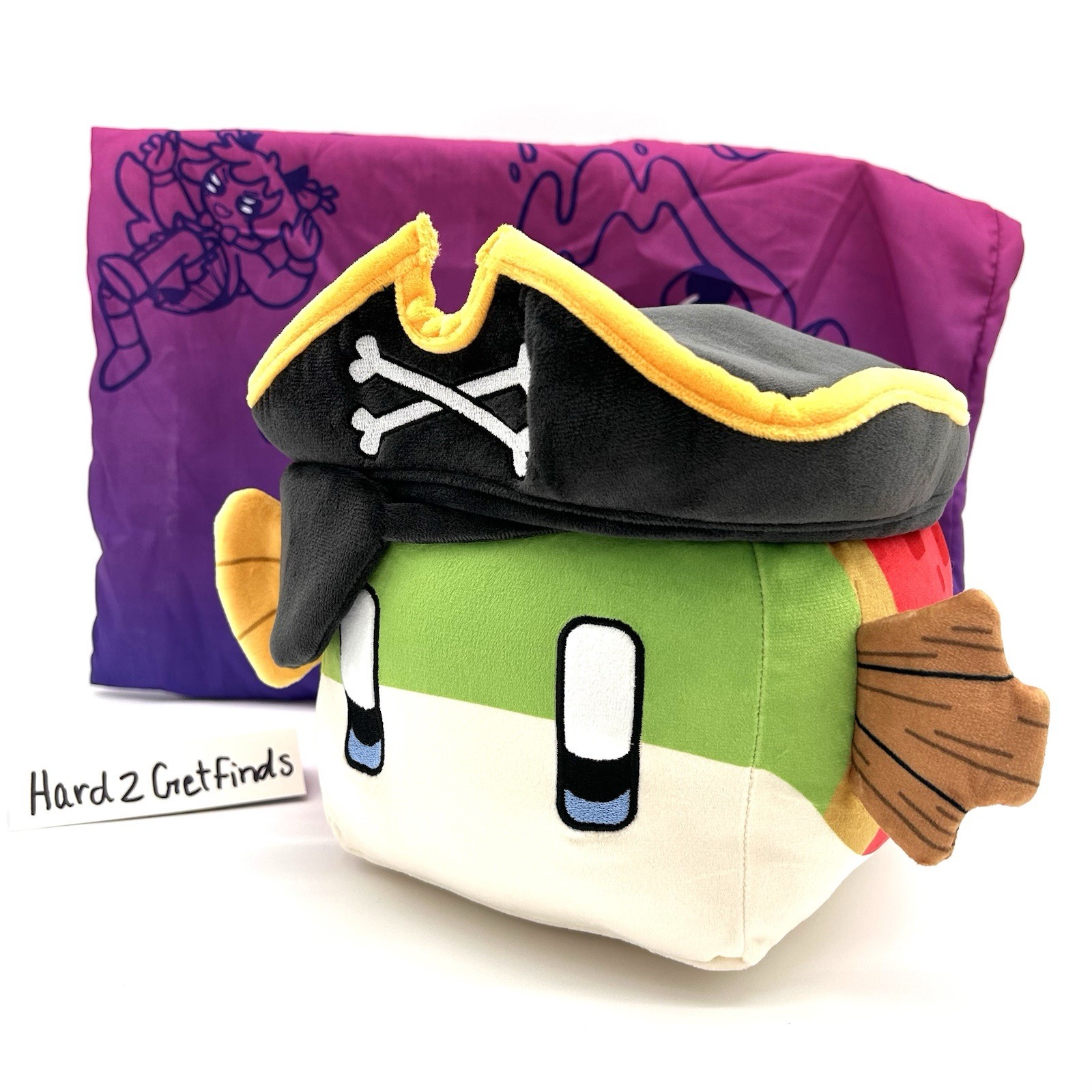 Makeship Pirate Sal Fish Plush iJevin Hermitcraft Minecraft Gamer LE 264 RARE