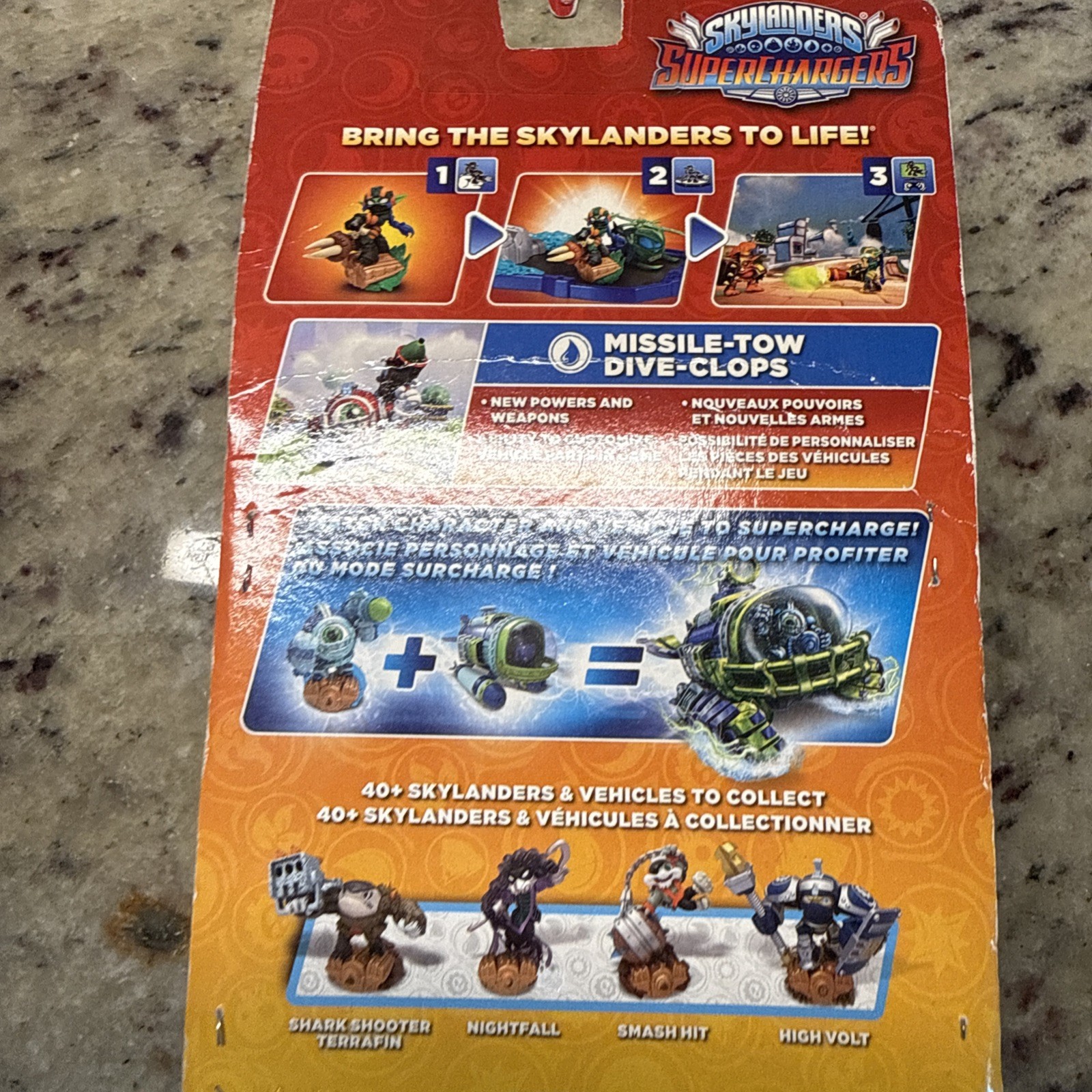 Skylanders SuperChargers Missile-Tow Dive-Clops Character Pack Brand New