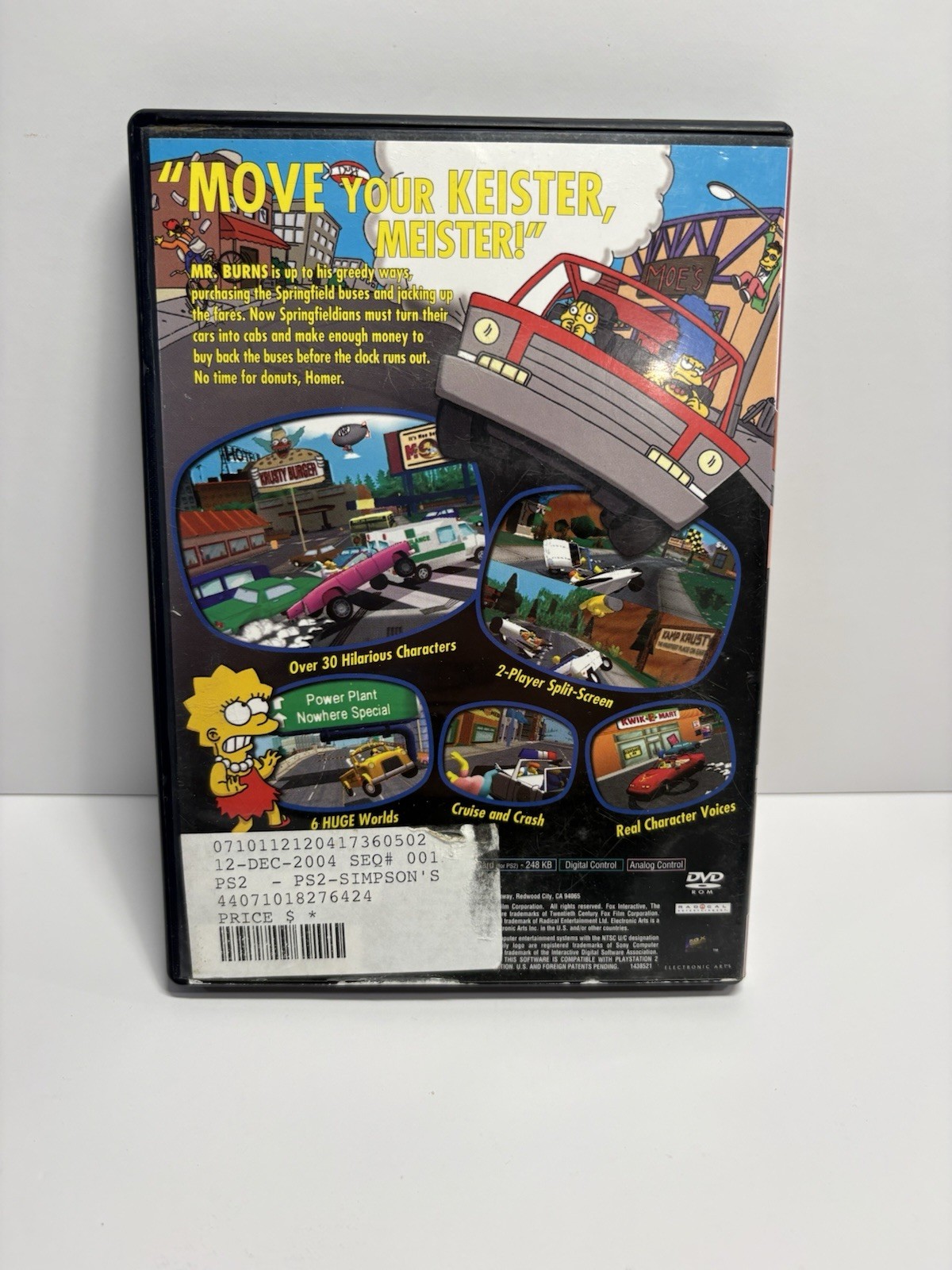 The Simpsons Road Rage (Sony PlayStation 2) PS2 Complete w/Manual